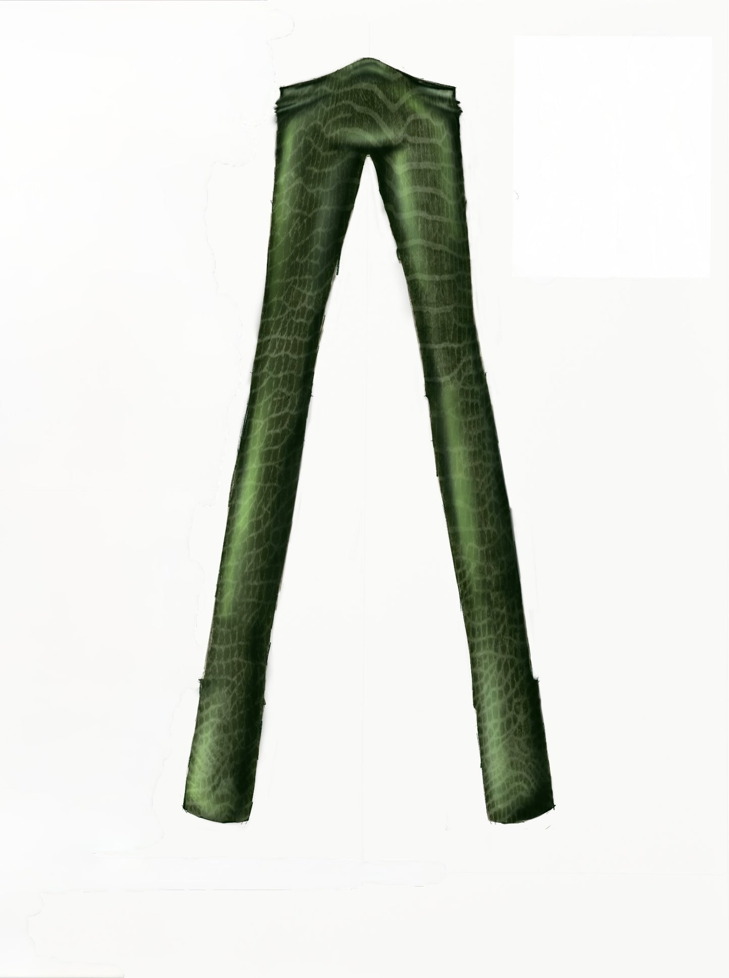 Money Green Leather Pants